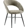 Clearance Eetkamerstoel Marasino velvet beige Eetkamerstoel