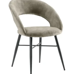 Clearance Eetkamerstoel Marasino velvet beige Eetkamerstoel