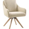 Sale Eetkamerstoel Meltina beige Armstoel|Eetkamerstoel