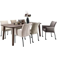 Best Eetkamerstoel Sessione beige Armstoel|Eetkamerstoel
