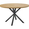 Clearance Eettafel Aska teak 150 cm rond naturel brushed Woonseries|Eettafel