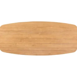 New Eettafel Aska teak 220x100 cm Deens ovaal naturel brushed Woonseries|Eettafel