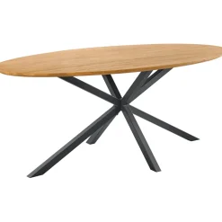 Hot Eettafel Aska teak 240x120 cm ovaal naturel brushed Woonseries|Eettafel