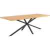 Outlet Eettafel Aska teak 160x90 cm rechthoekig naturel brushed Woonseries|Eettafel