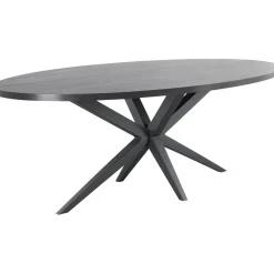 Sale Eettafel Mascaro 220x120 cm ovaal zwart Woonseries|Eettafel