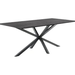 Outlet Eettafel Piastra 160x90 cm rechthoekig zwart Woonseries|Eettafel