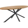 Hot Eettafel Romaro teakhout 240x120 cm ovaal mix rough Woonseries|Eettafel