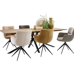 Outlet Eettafel Romaro teakhout 200x95 cm rechthoekig mix rough Woonseries|Eettafel