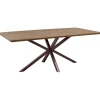 Outlet Eettafel Tavolo eikenhout 200x100 cm rechthoekig donkerbruin Woonseries|Eettafel
