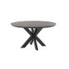 Best Eettafel Tavolo eikenhout 140 cm rond grafiet Woonseries|Eettafel