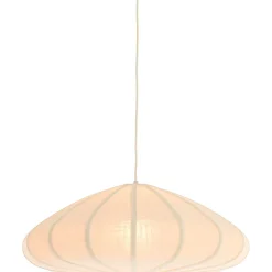 Clearance Hanglamp Cantilupo L wit linnen 1-lichts Hanglamp