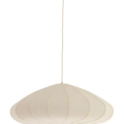 Clearance Hanglamp Cantilupo L wit linnen 1-lichts Hanglamp