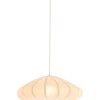 Best Hanglamp Cantilupo S wit linnen 1-lichts Hanglamp