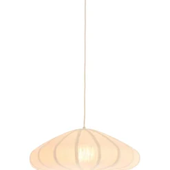 Best Hanglamp Cantilupo S wit linnen 1-lichts Hanglamp