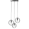 Hot Hanglamp Girare zwart metaal 3-lichts Hanglamp