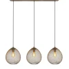Outlet Hanglamp Maroggia bruin koper 3-lichts Hanglamp