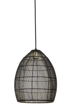 Sale Hanglamp Marola zwart goud 37x30 cm Hanglamp