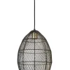 New Hanglamp Marola zwart goud 31x23 cm Hanglamp