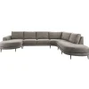 Outlet Hoekbank Aziri pocket visco zitting taupe Hoekbank
