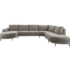 Outlet Hoekbank Aziri pocket visco zitting taupe Hoekbank