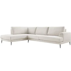 Best Hoekbank links Ansio HR-visco zitting beige Hoekbank