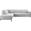 Outlet Hoekbank links Bellanti lichtgrijs premium comfort Hoekbank