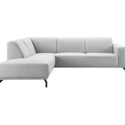 Outlet Hoekbank links Bellanti lichtgrijs premium comfort Hoekbank