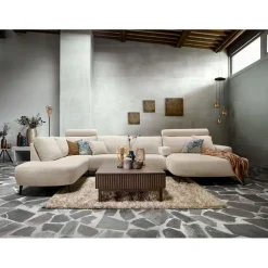 Best Hoekbank links Davanti HR-zitting beige Hoekbank