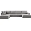 Best Hoekbank links Fabria donkergrijs basic comfort Hoekbank