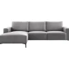 Hot Hoekbank links Fabria grijs basic comfort Hoekbank
