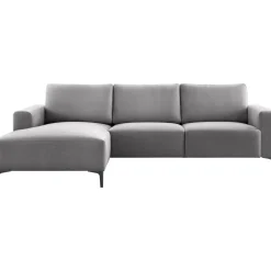 Hot Hoekbank links Fabria grijs basic comfort Hoekbank