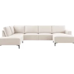 Best Hoekbank links Fabria groot beige basic comfort Hoekbank
