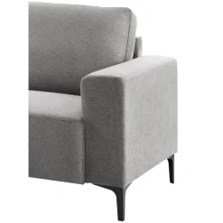 Outlet Hoekbank links Fabria polyetherschuim grijs Hoekbank