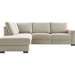 Sale Hoekbank links Florance HR koudschuim zandbeige relaxfunctie Hoekbank