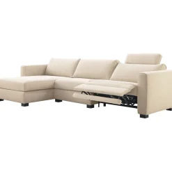 Hot Hoekbank links Licato naturel relaxfunctie premium comfort Hoekbank