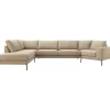 Sale Hoekbank links Linoza taupe supreme comfort Hoekbank