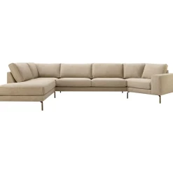 Sale Hoekbank links Linoza taupe supreme comfort Hoekbank