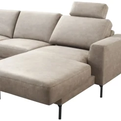 Discount Hoekbank links Moscato traagschuim beige relaxfunctie Hoekbank
