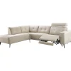 Best Hoekbank links Piorino pocketvering lichtgrijs relaxfunctie Hoekbank