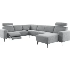 New Hoekbank links Puento gerecycled polyether HR-zitting grijs Hoekbank
