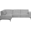 Online Hoekbank links Riccione lichtgrijs basic comfort Hoekbank