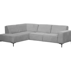 Online Hoekbank links Riccione lichtgrijs basic comfort Hoekbank