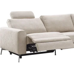 Hot Hoekbank Linoza naturel relaxfunctie links premium comfort Hoekbank