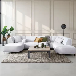 Discount Hoekbank Pantini lichtgrijs Hoekbank
