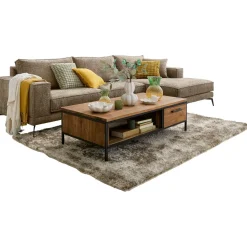Outlet Hoekbank rechts Andelo bruin premium comfort Hoekbank