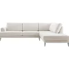 Sale Hoekbank rechts Ansio pocket-visco zitting beige Hoekbank