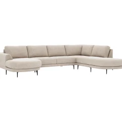 Outlet Hoekbank rechts Aziri ecru supreme comfort Hoekbank