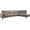 Outlet Hoekbank rechts Barrio bruin basic comfort Hoekbank
