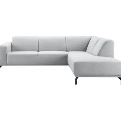 Clearance Hoekbank rechts Bellanti lichtgrijs basic comfort Hoekbank