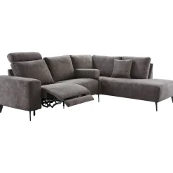 Clearance Hoekbank rechts Davanti pocket HR koudschuim donkergrijs Hoekbank